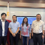 This image has an empty alt attribute; its file name is image-981-1024x576.png (From left to right) FTSC FTSO Rudolf Jay Velasco, Mr. Alan Pan, Factory Director of the Philippine Factory of Sharetronics, FTSC Assistant Secretary Alma Argayoso, Mr. Boris Xie, Overseas Sales Director of Sharetronic, and Ms. Rose Anne Alpeche, Admin Manager of PH Factory of Sharetronic.
